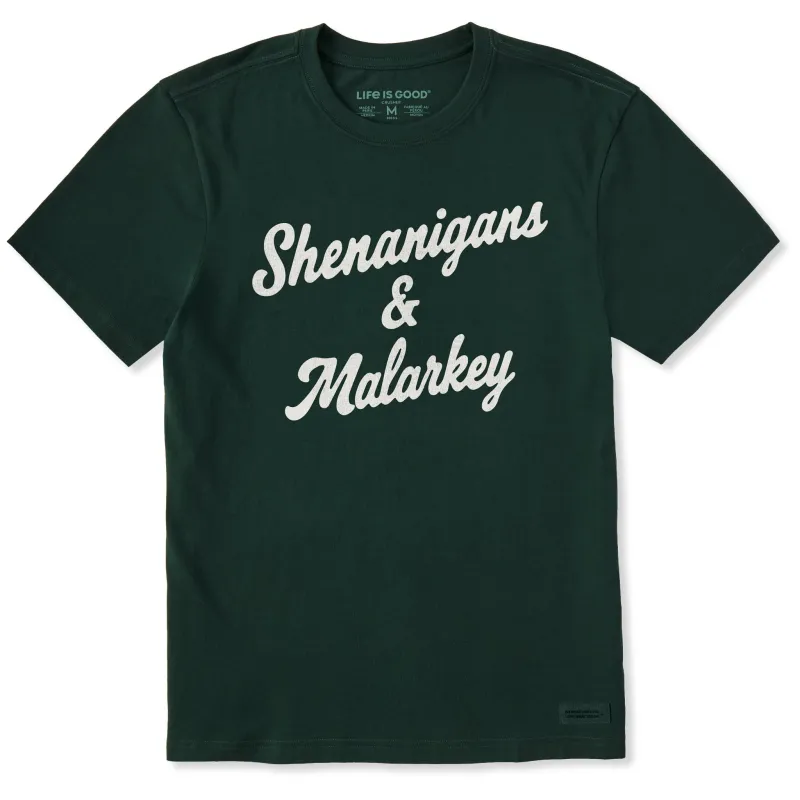 Men's Shenanigans & Malarkey Script Short Sleeve Crusher Tee sold by Life is Good