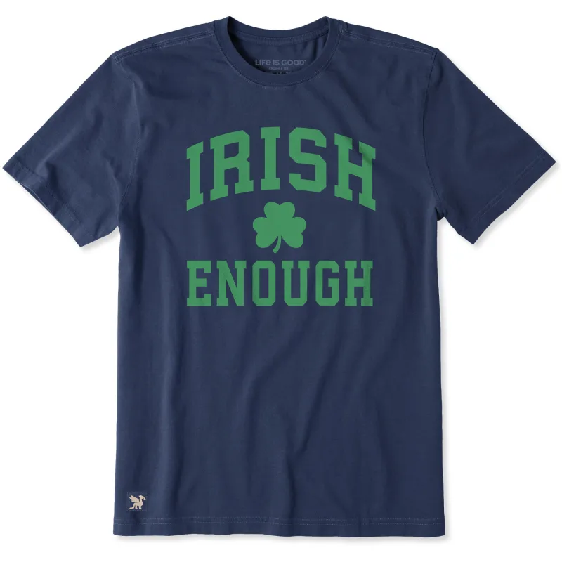 Men's Irish Enough Arch Short Sleeve Crusher Tee sold by Life is Good