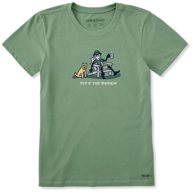 Women's Top O' the Mornin Jake Rocket Short Sleeve Crusher Tee sold by Life is Good