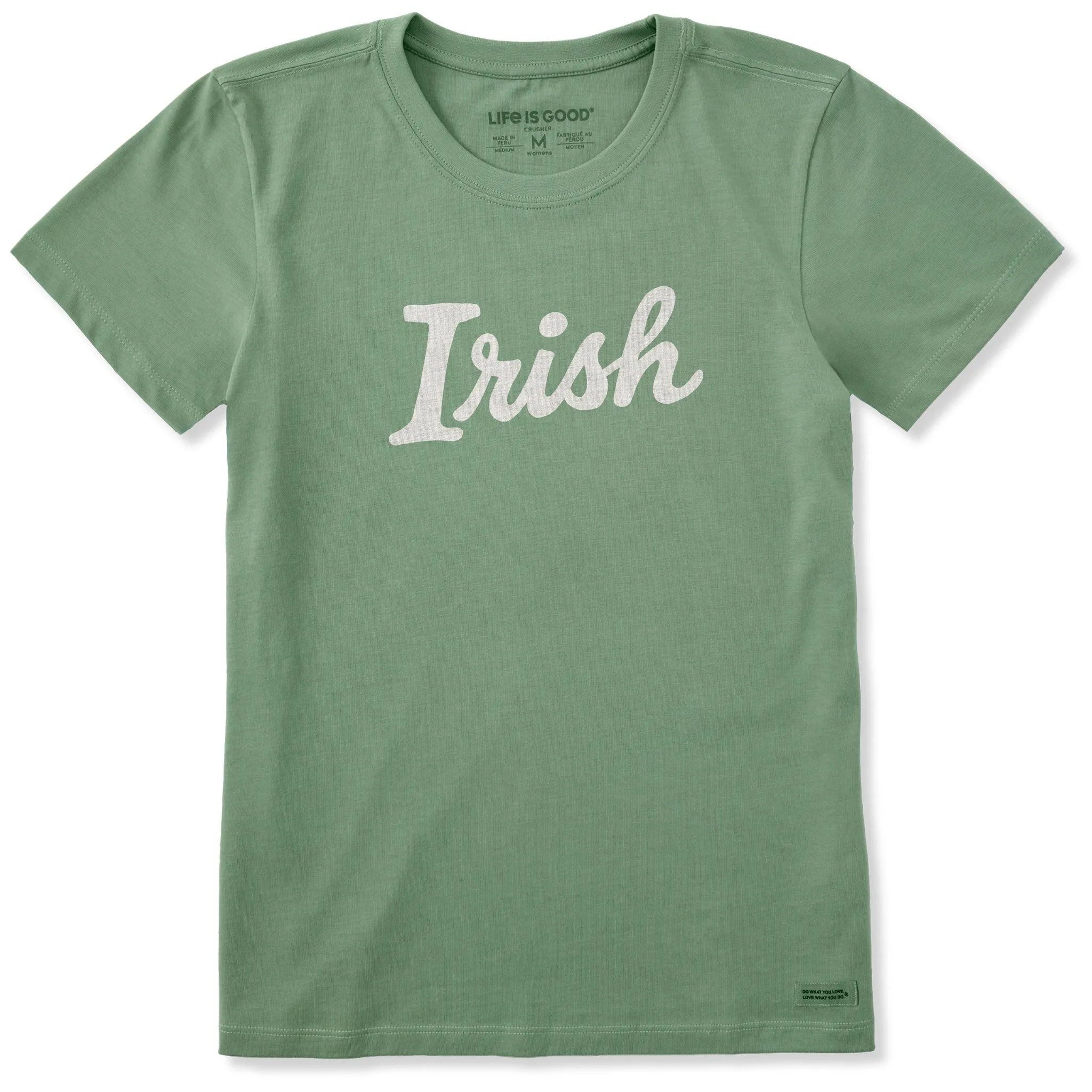 Women's Irish Script Short Sleeve Crusher Tee sold by Life is Good