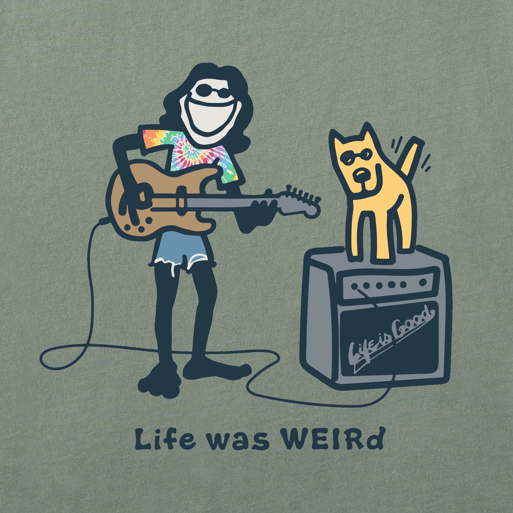 Women's Life Was Weird Short Sleeve Crusher Tee sold by Life is Good product image thumbnail 2