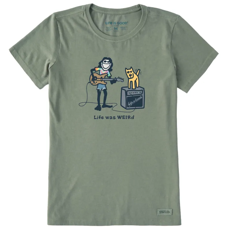 Women's Life Was Weird Short Sleeve Crusher Tee sold by Life is Good