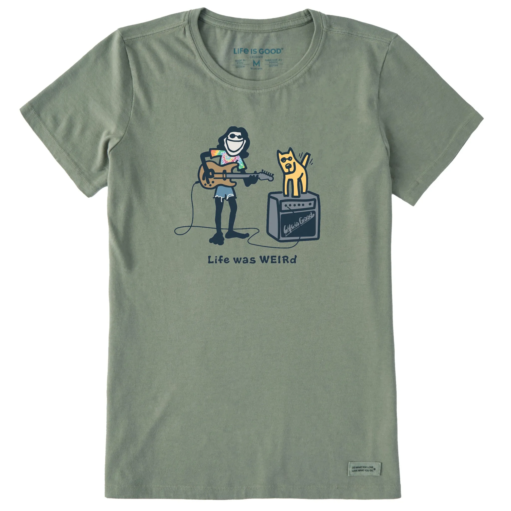 Women's Life Was Weird Short Sleeve Crusher Tee sold by Life is Good