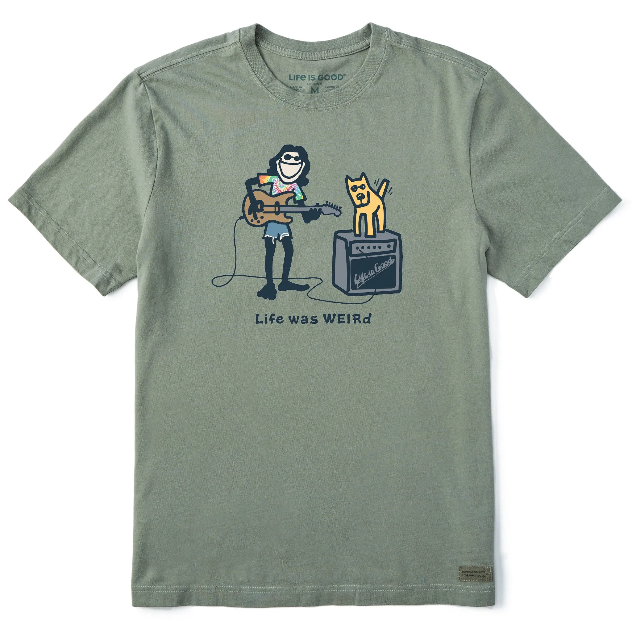 Men's Life Was Weird Short Sleeve Crusher Tee sold by Life is Good