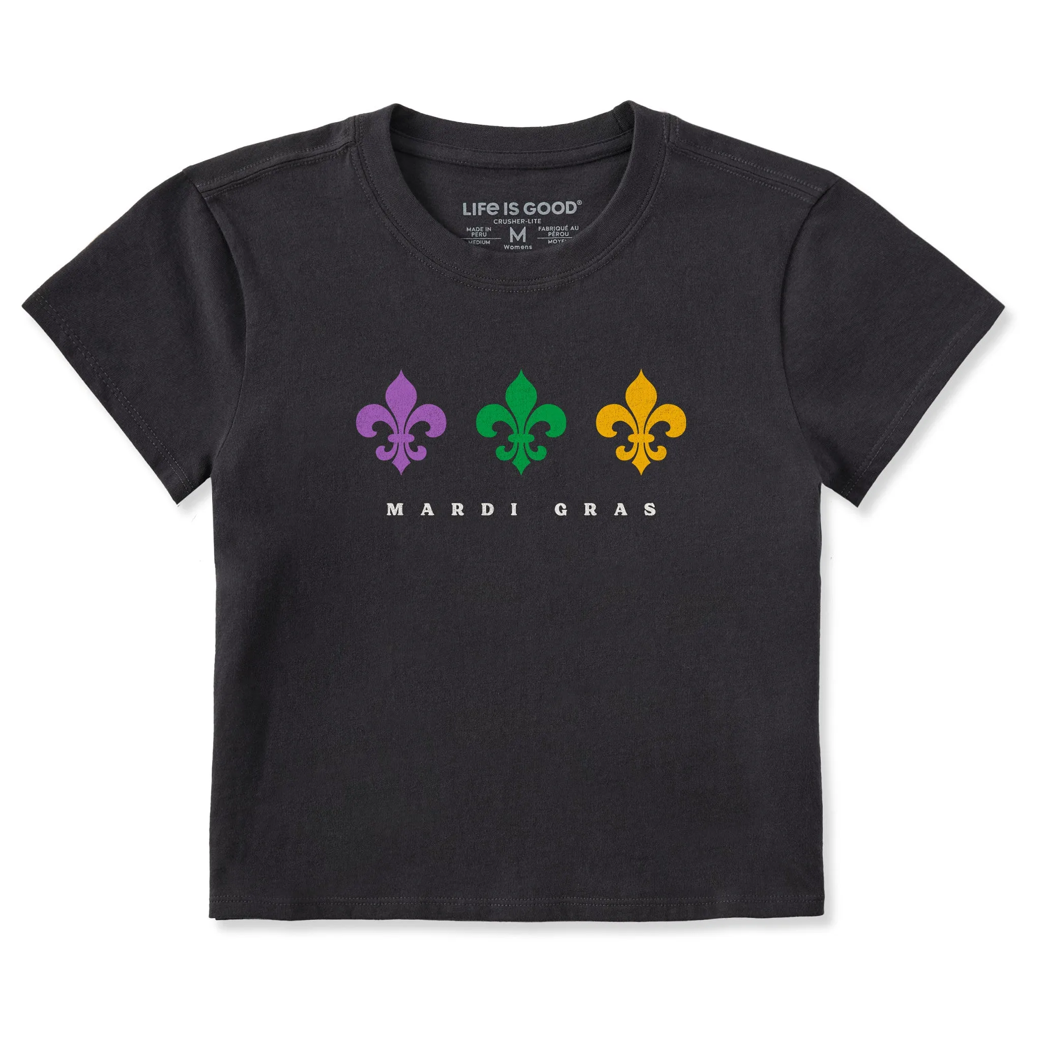 Women's Fleur De Lis Trio Crusher-LITE Shrunken Tee sold by Life is Good