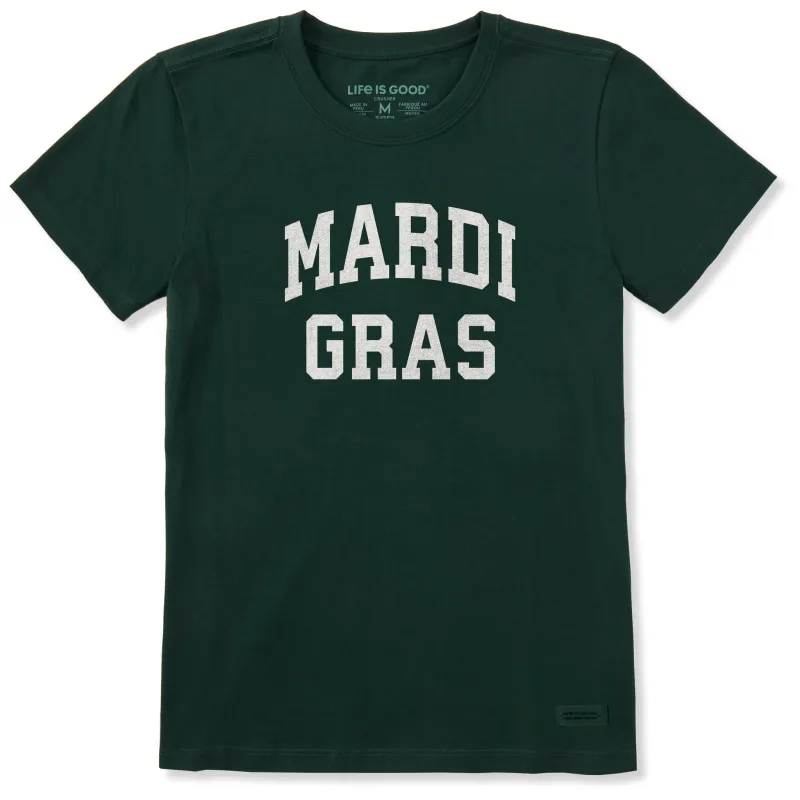 Women's Mardi Gras Arch Short Sleeve Crusher Tee sold by Life is Good