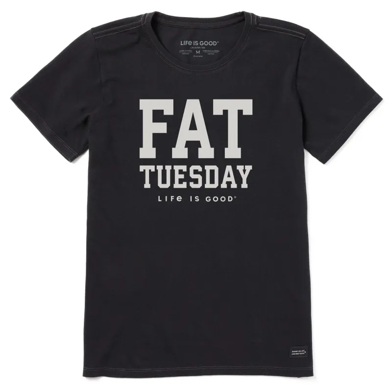 Women's Fat Tuesday Short Sleeve Crusher Tee sold by Life is Good