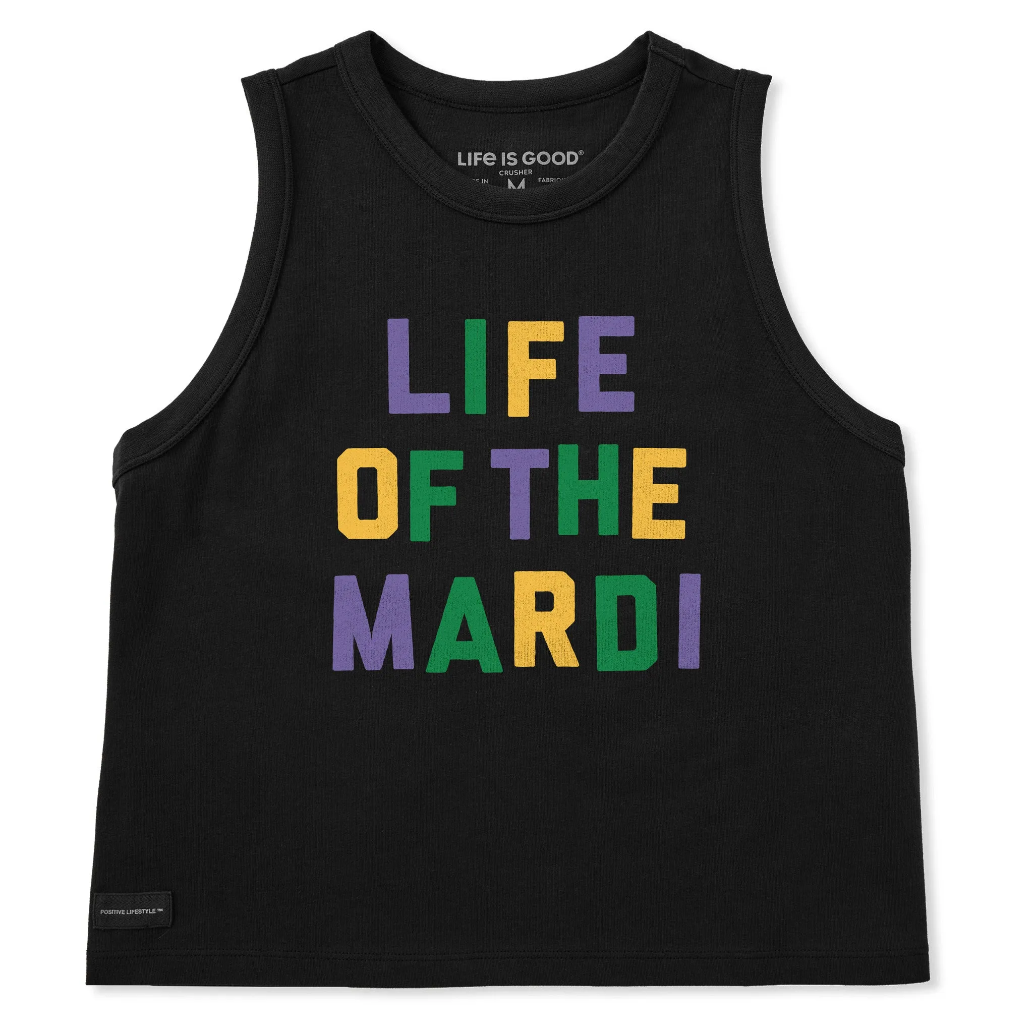 Women's Life of the Mardi Crusher Boxy Tank sold by Life is Good