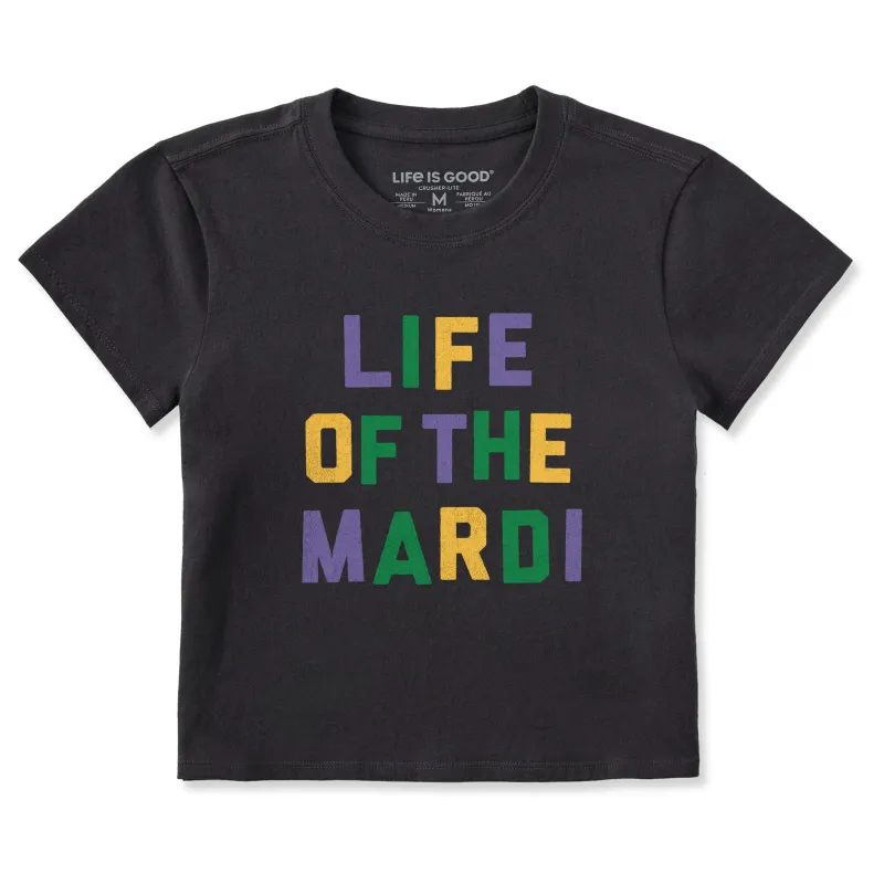 Women's Life of the Mardi Crusher-LITE Shrunken Tee sold by Life is Good
