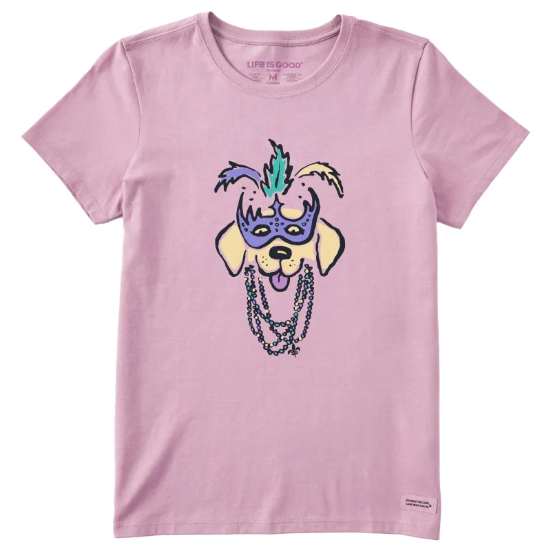 Women's Mardi Paws Short Sleeve Crusher Tee sold by Life is Good