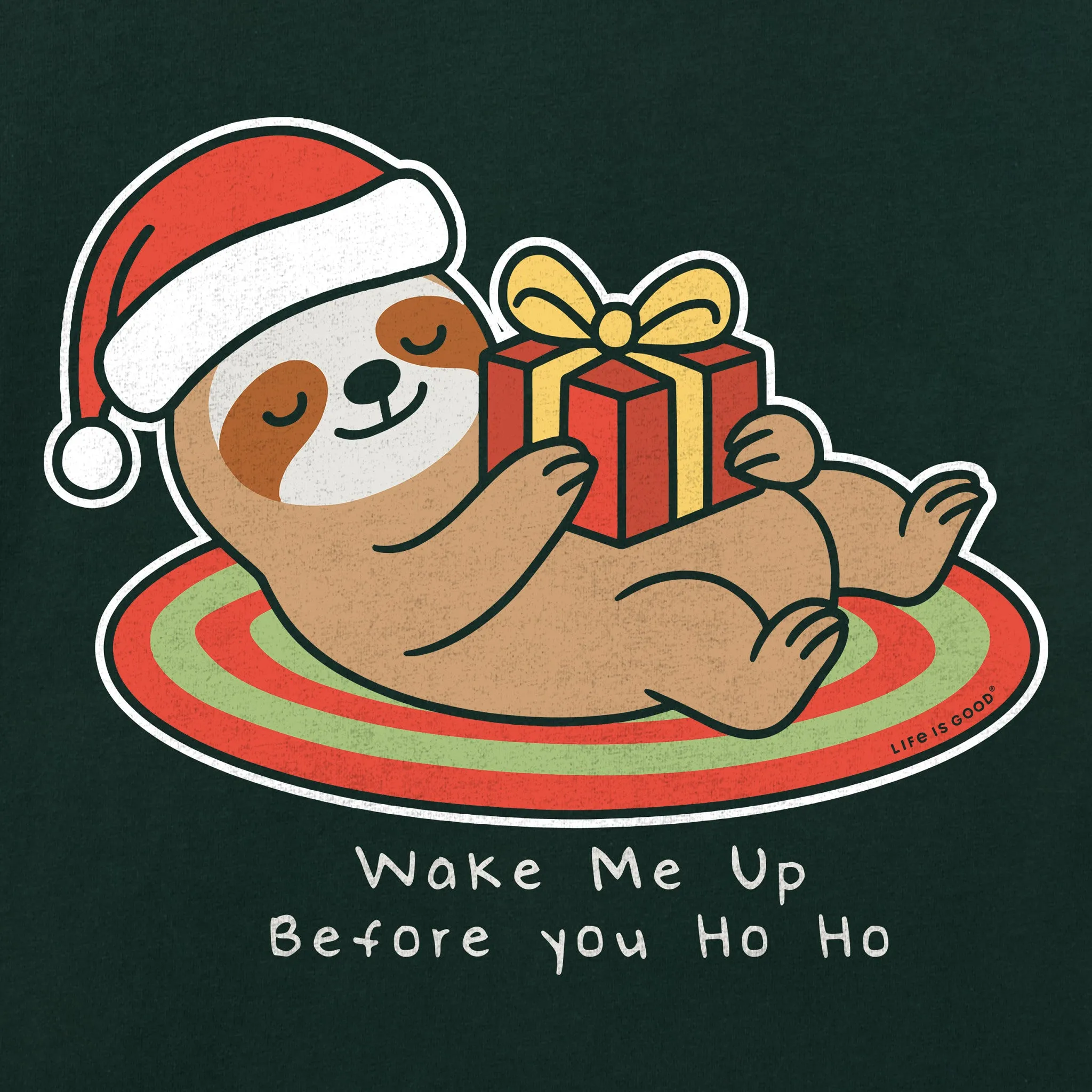 Men's Wake Me Up Before you Ho Ho Long Sleeve Crusher Tee sold by Life is Good product image thumbnail 2
