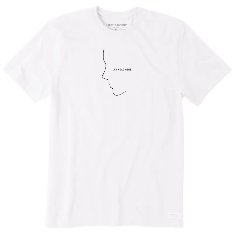 Men's Lay Head Here Short Sleeve Crusher Tee sold by Life is Good