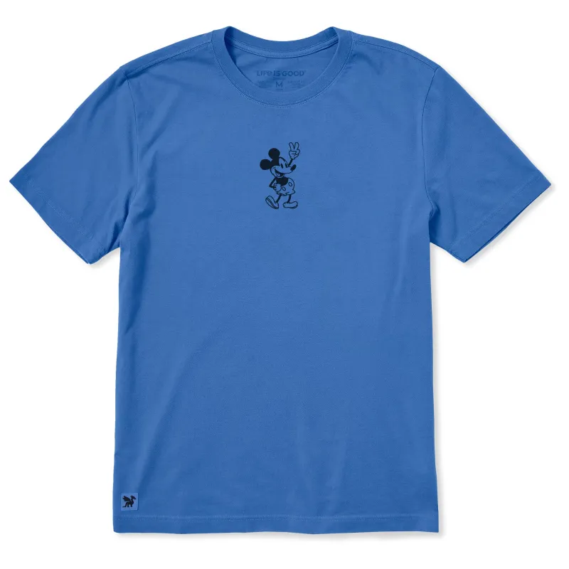 Men's Steamboat Willie Peace Mini Short Sleeve Crusher Tee sold by Life is Good