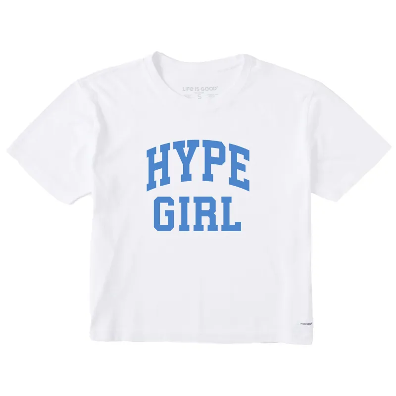 Women's Hype Girl Arch Short Sleeve Crusher Boxy Tee sold by Life is Good