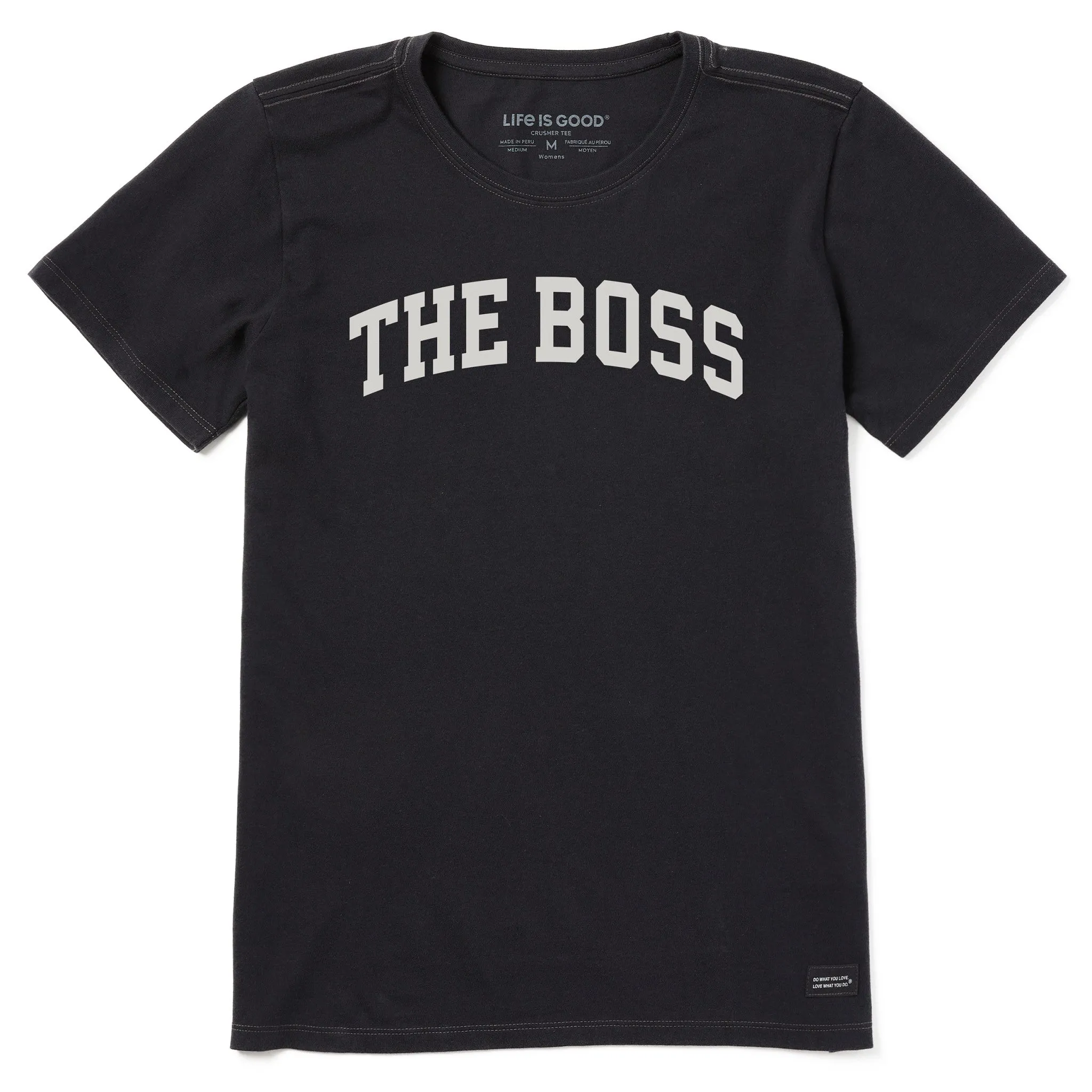 Women's The Boss Arch Short Sleeve Crusher Tee sold by Life is Good