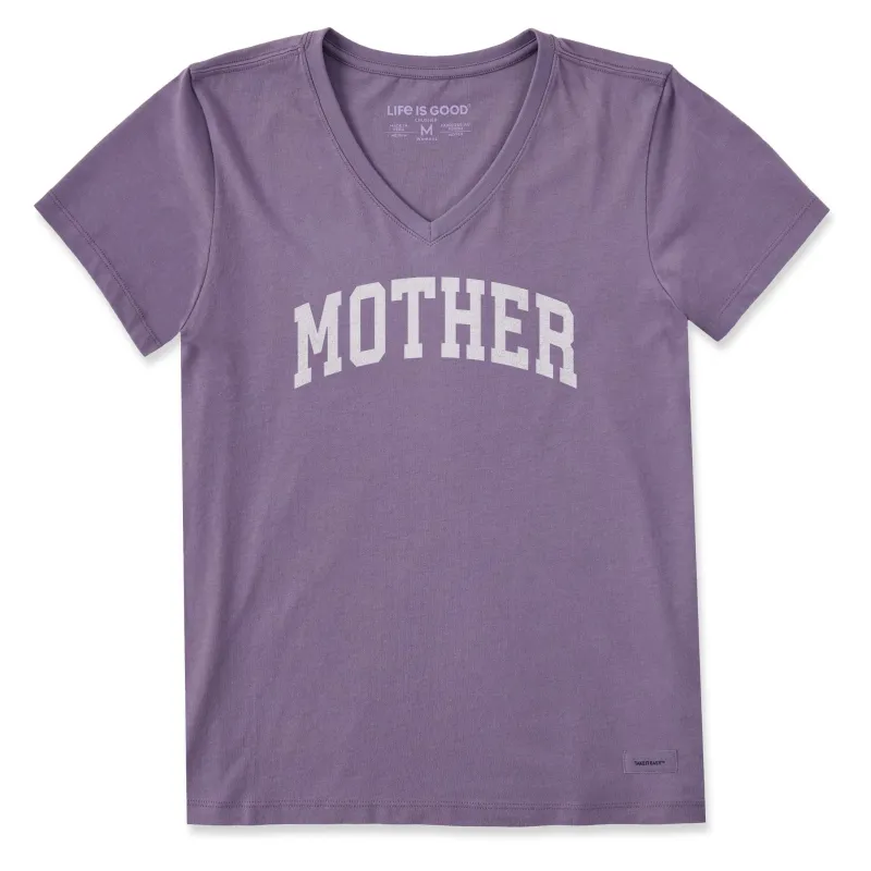 Women's Mother Arch Short Sleeve Crusher Vee sold by Life is Good