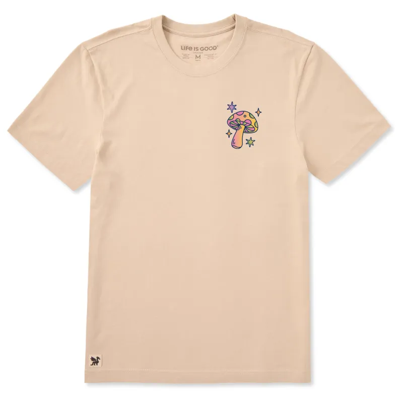 Men's Sparkle Mushroom Short Sleeve Crusher Tee made by Life is Good
