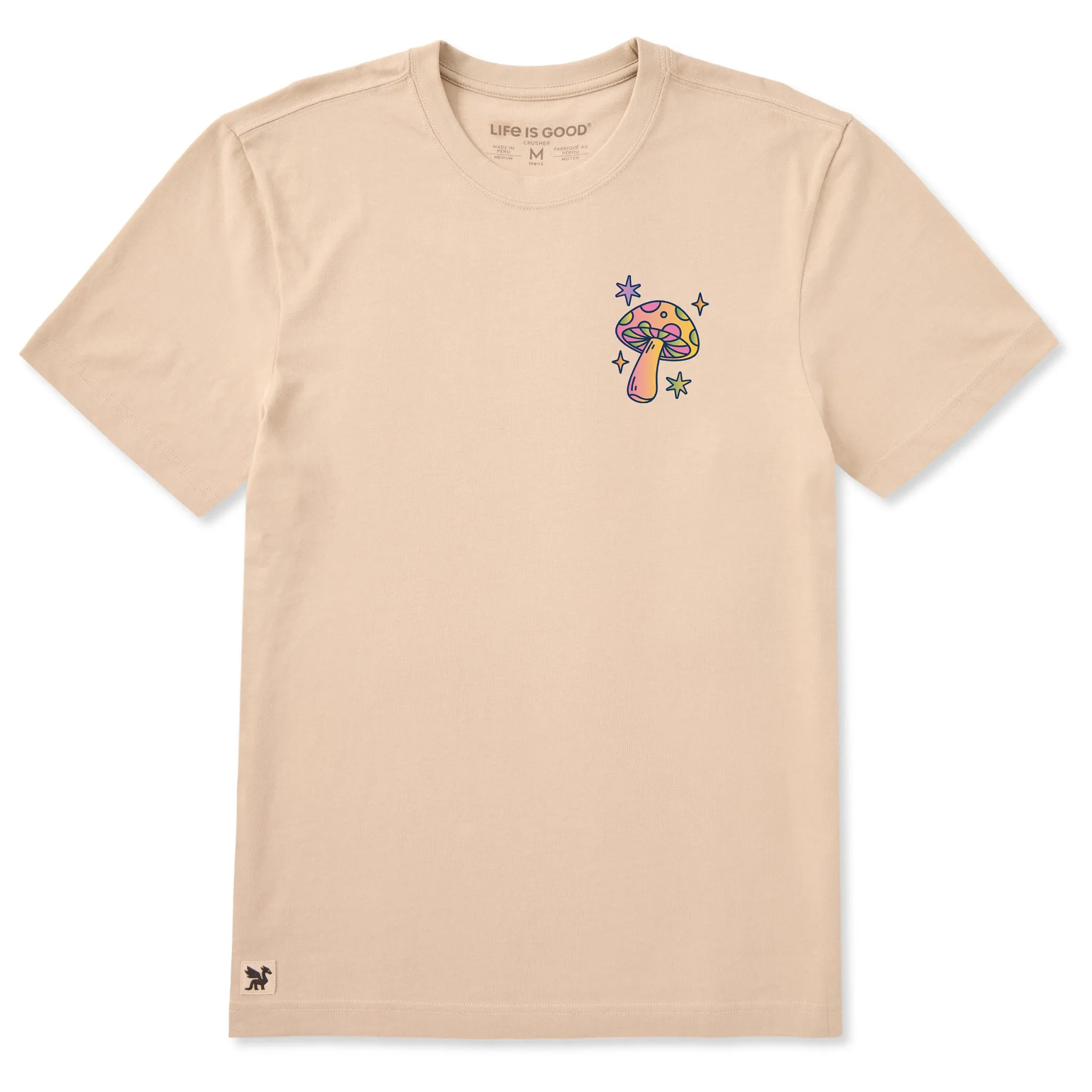 Men's Sparkle Mushroom Short Sleeve Crusher Tee sold by Life is Good