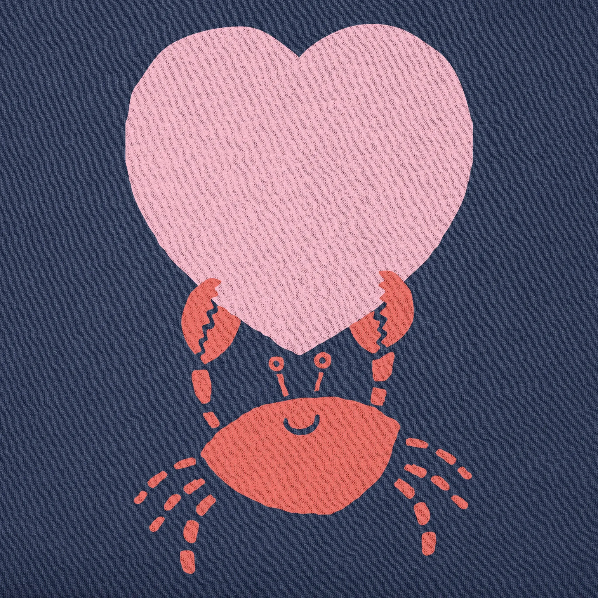 Women's Crab with Heart Short Sleeve Crusher Boxy Tee sold by Life is Good product image thumbnail 2