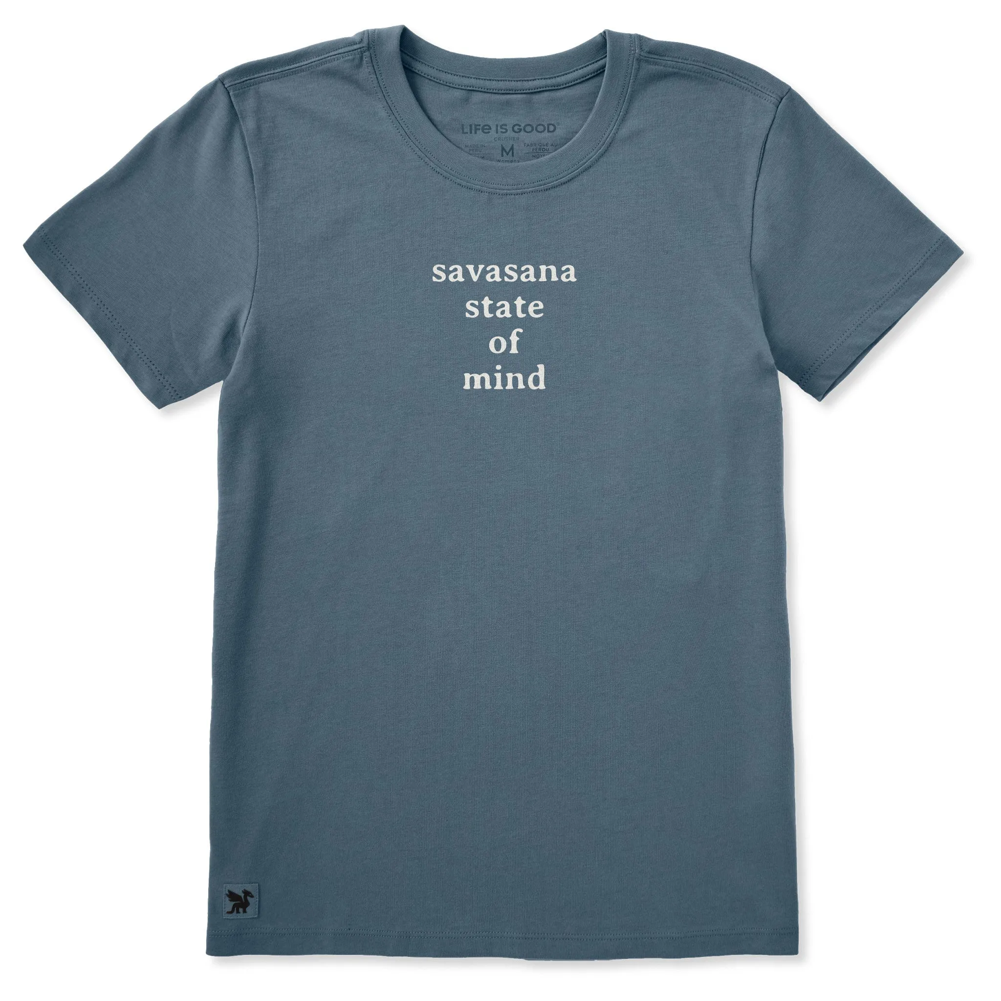 Women's Savasana State of Mind Short Sleeve Crusher Tee sold by Life is Good