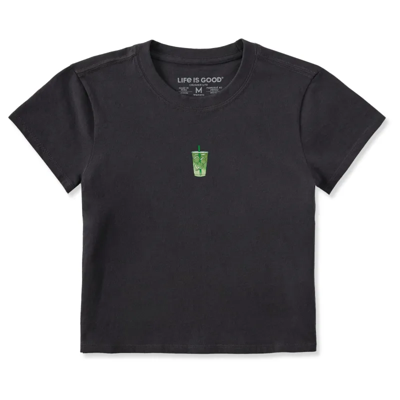 Women's Lil Iced Matcha Crusher-LITE Shrunken Tee sold by Life is Good