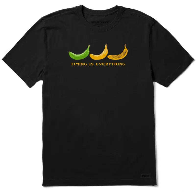 Men's Timing is Everything Short Sleeve Crusher Tee sold by Life is Good