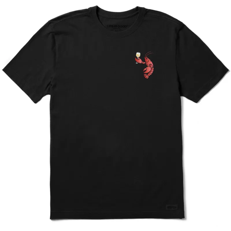 Men's Wine Lobster Short Sleeve Crusher Tee sold by Life is Good