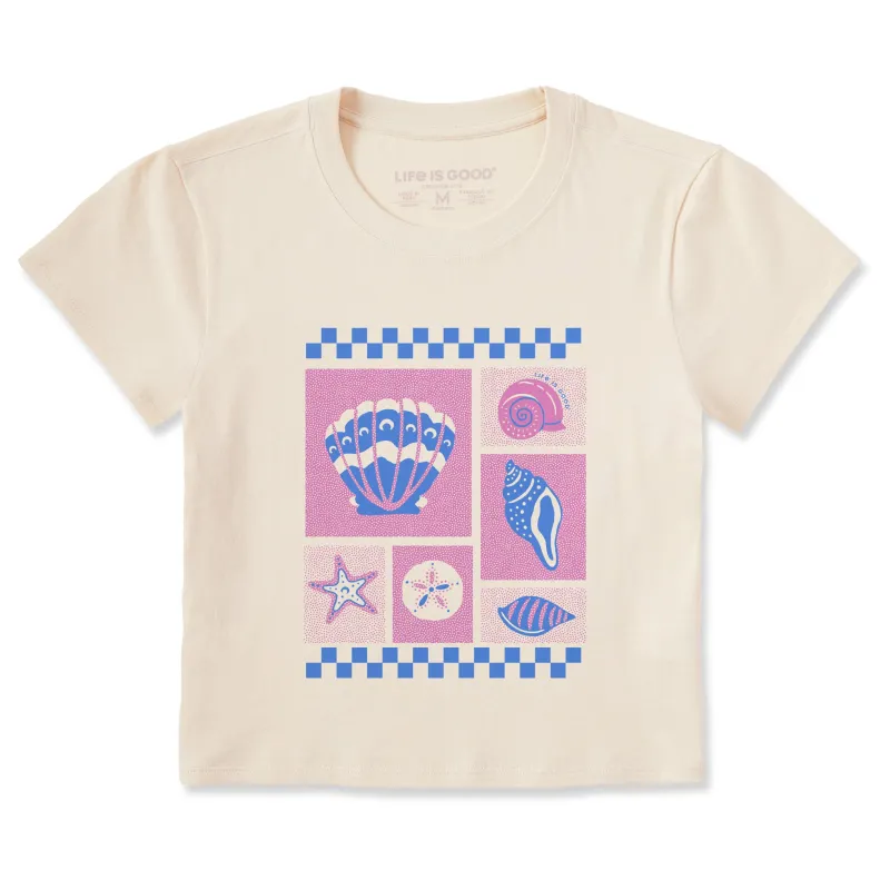 Women's Seashell Medley Crusher-LITE Shrunken Tee sold by Life is Good