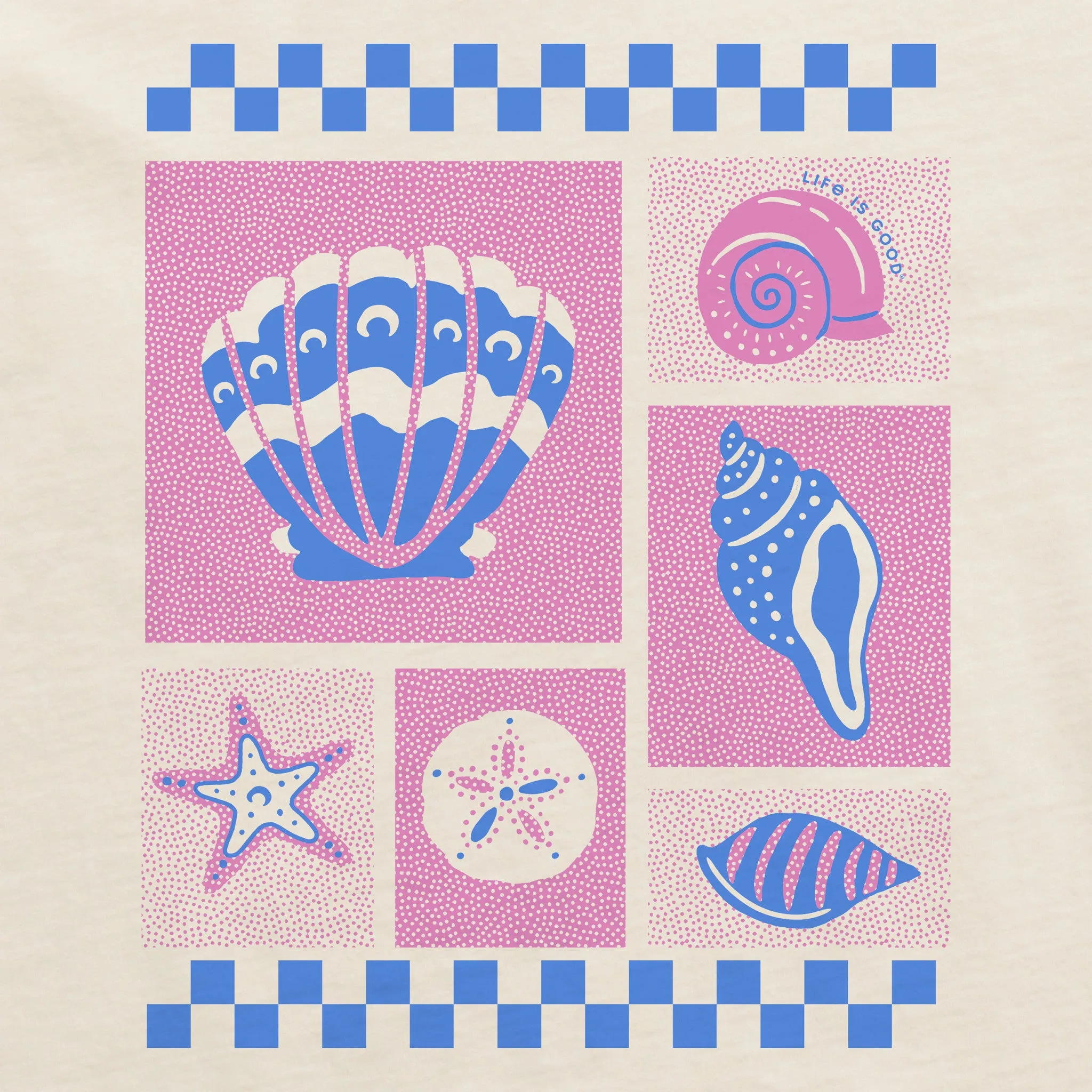 Women's Seashell Medley Crusher-LITE Shrunken Tee sold by Life is Good product image thumbnail 2