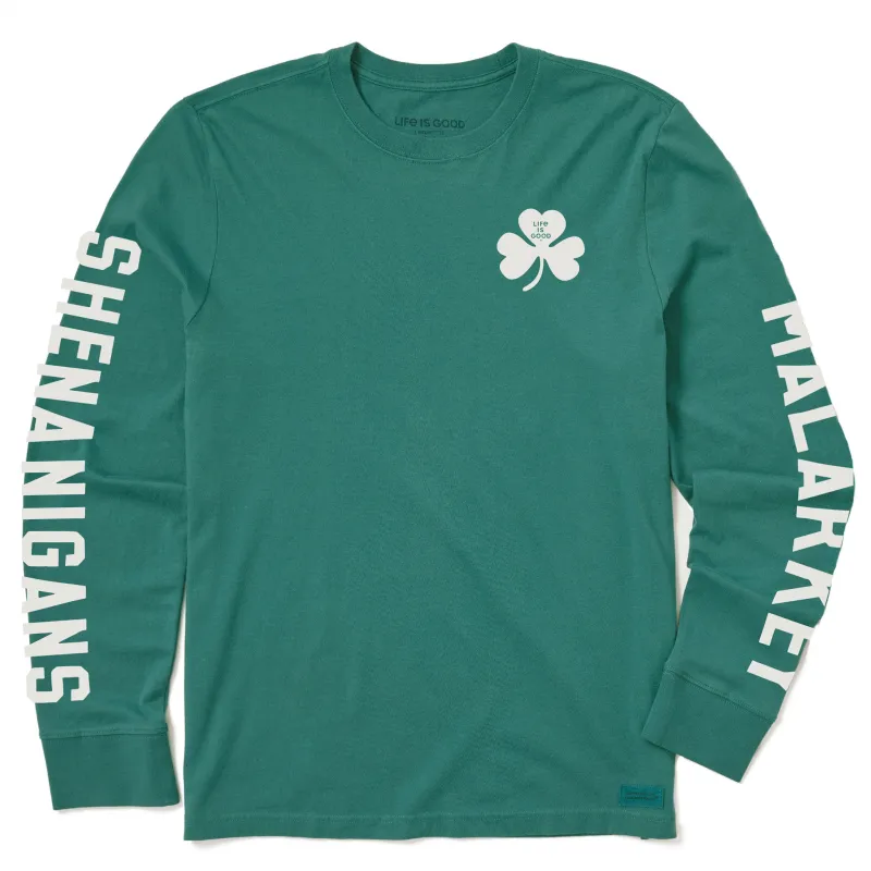Men's Shenaningans & Malarkey Long Sleeve Crusher Tee sold by Life is Good