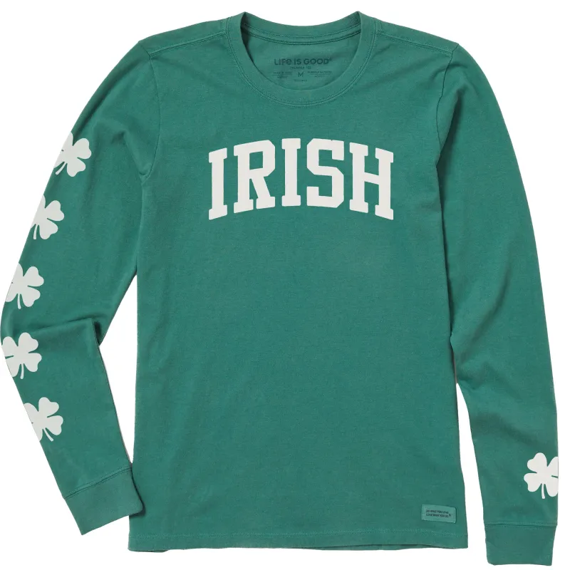 Women's Irish Arch Long Sleeve Crusher Tee sold by Life is Good