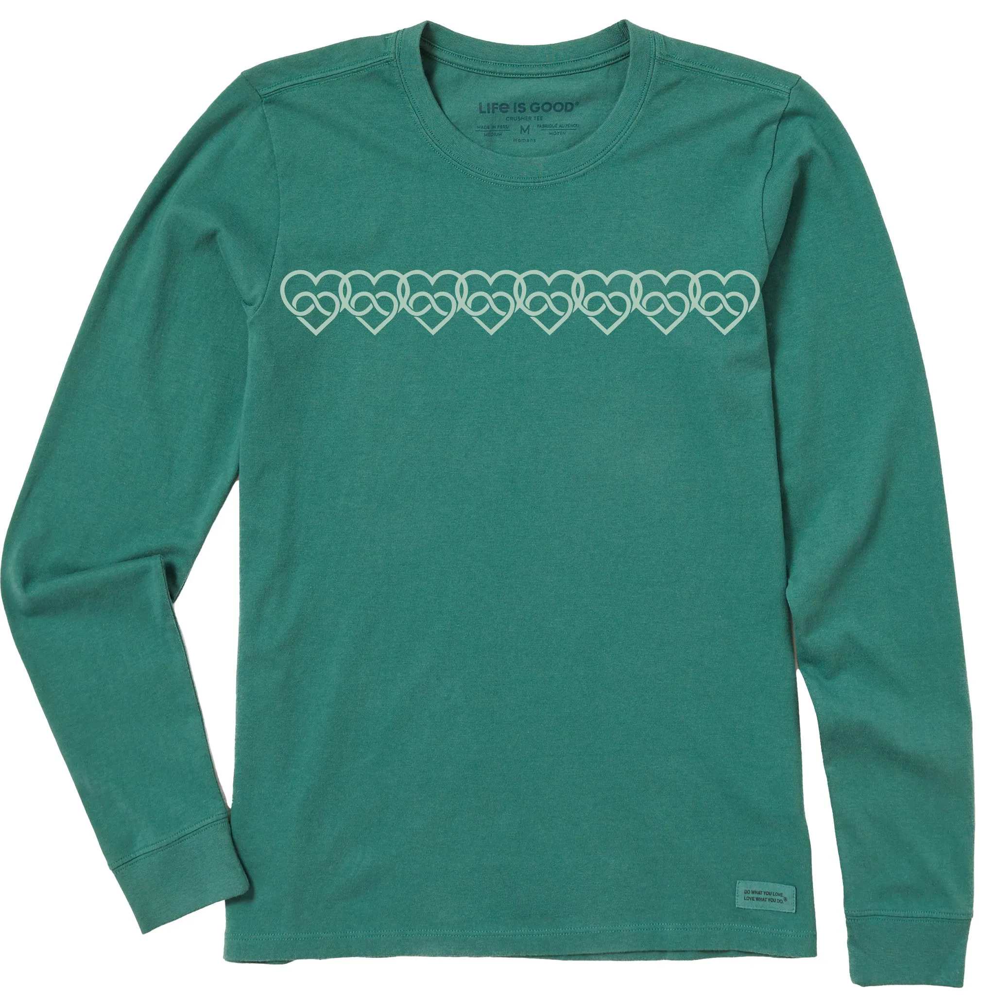 Women's Celtic Hearts Long Sleeve Crusher Tee sold by Life is Good