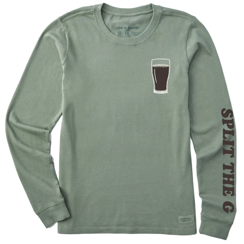 Women's Split the G Pint Long Sleeve Crusher Tee made by Life is Good
