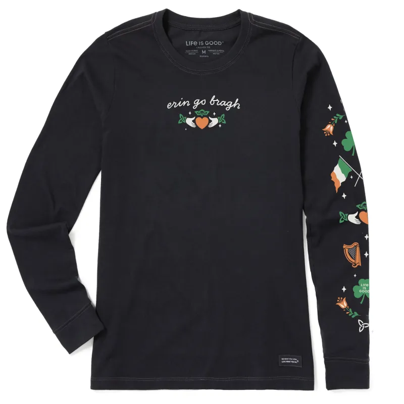 Women's Erin Go Bragh Claddagh Long Sleeve Crusher Tee sold by Life is Good