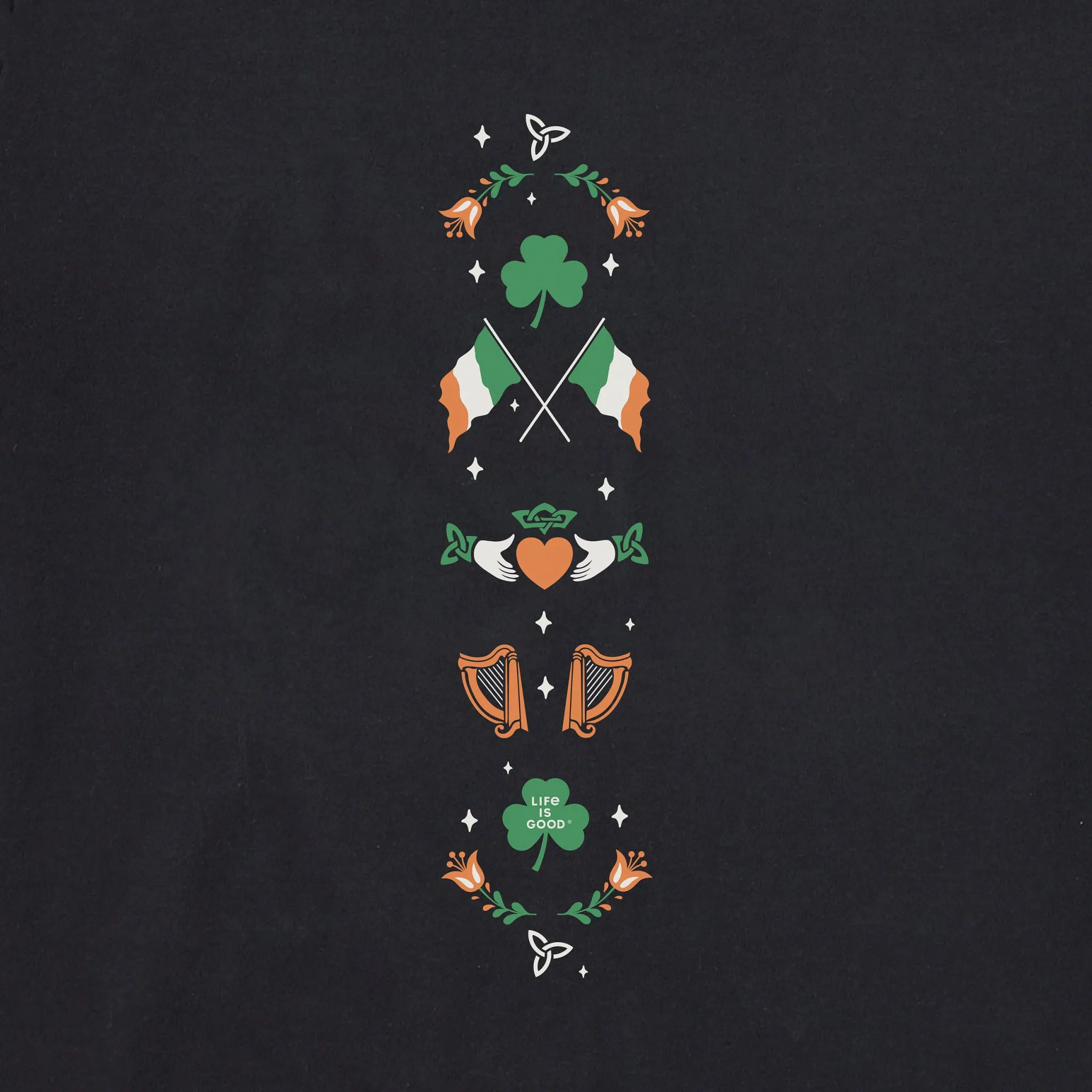 Women's Erin Go Bragh Claddagh Long Sleeve Crusher Tee sold by Life is Good product image thumbnail 2