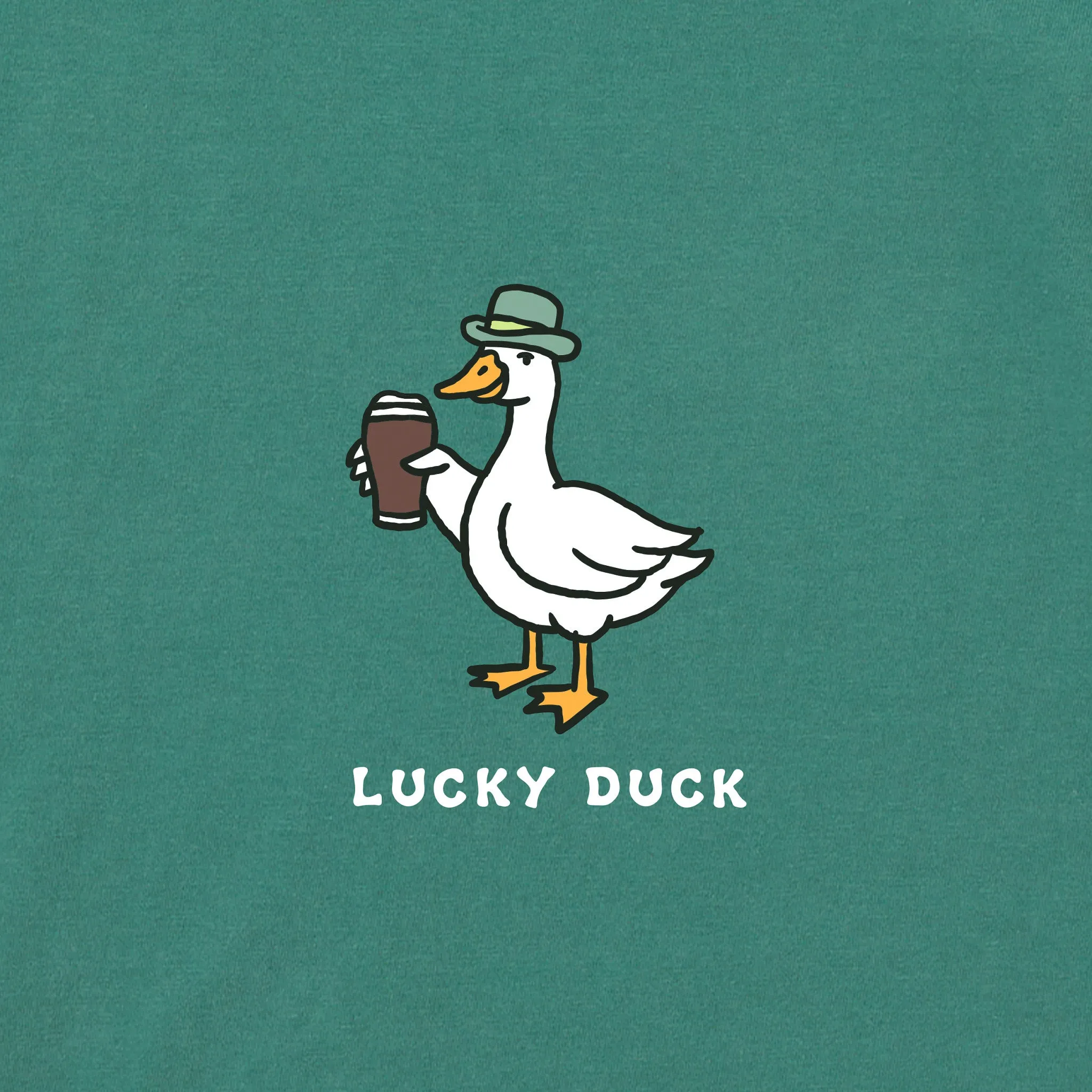 Women's Lucky Duck Pints Long Sleeve Crusher Boxy Tee sold by Life is Good product image thumbnail 2