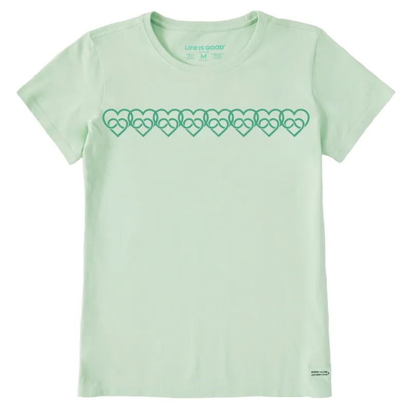 Women's Celtic Hearts Short Sleeve Crusher Tee sold by Life is Good