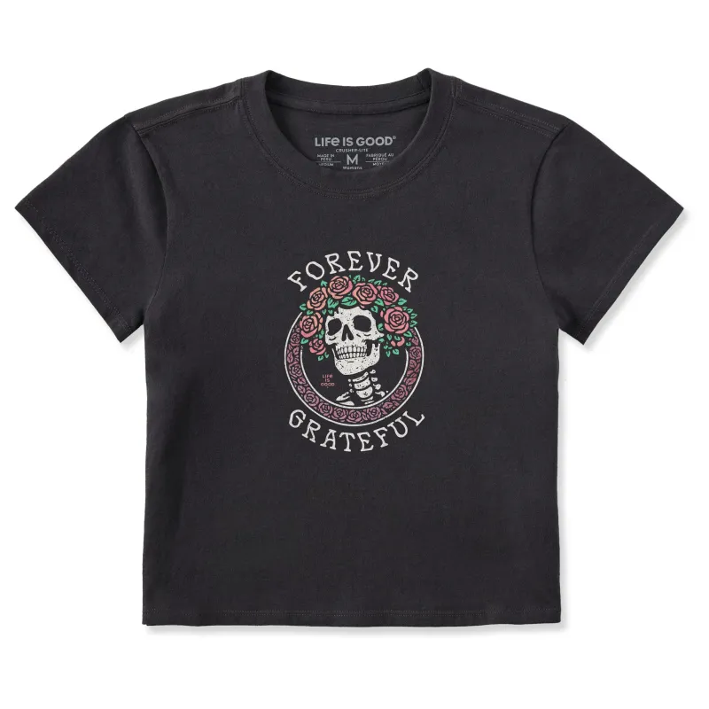 Women's Forever Grateful Roses Crusher-LITE Shrunken Tee made by Life is Good