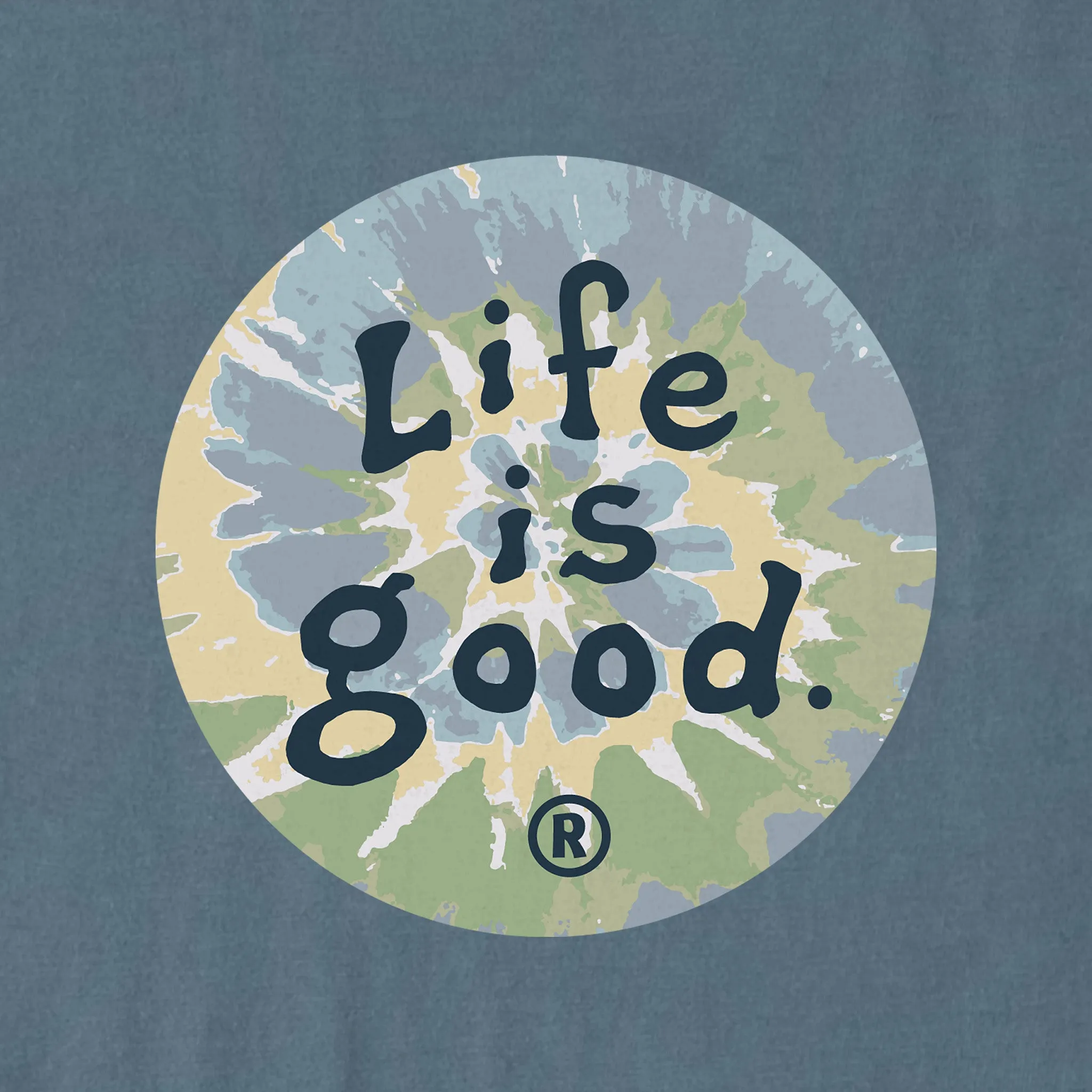 Men's Life is Good Tie Dye Short Sleeve Crusher Tee sold by Life is Good product image thumbnail 2