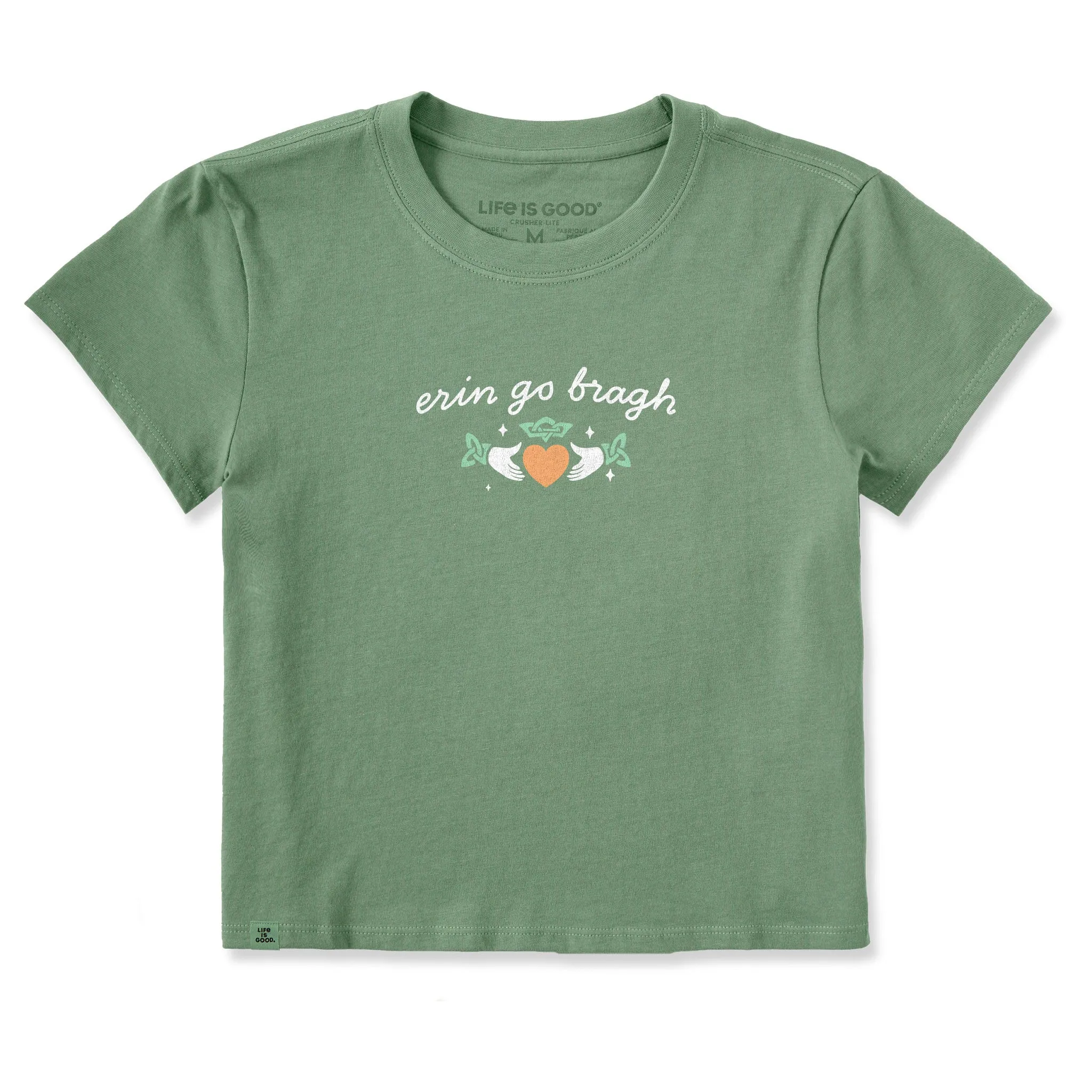 Women's Erin Go Bragh Claddagh Crusher-LITE Shrunken Tee sold by Life is Good