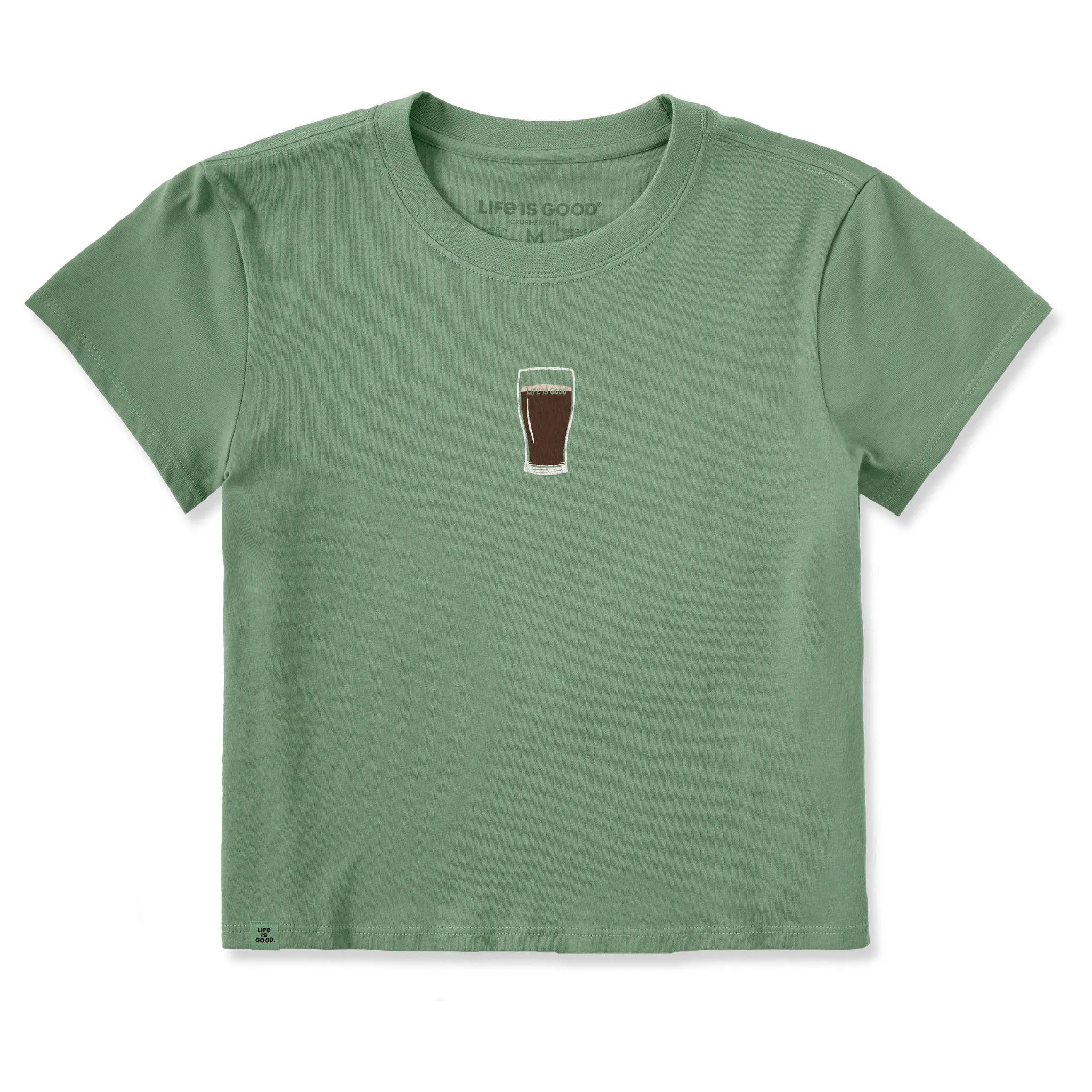 Women's Split the G Pint Crusher-LITE Shrunken Tee sold by Life is Good
