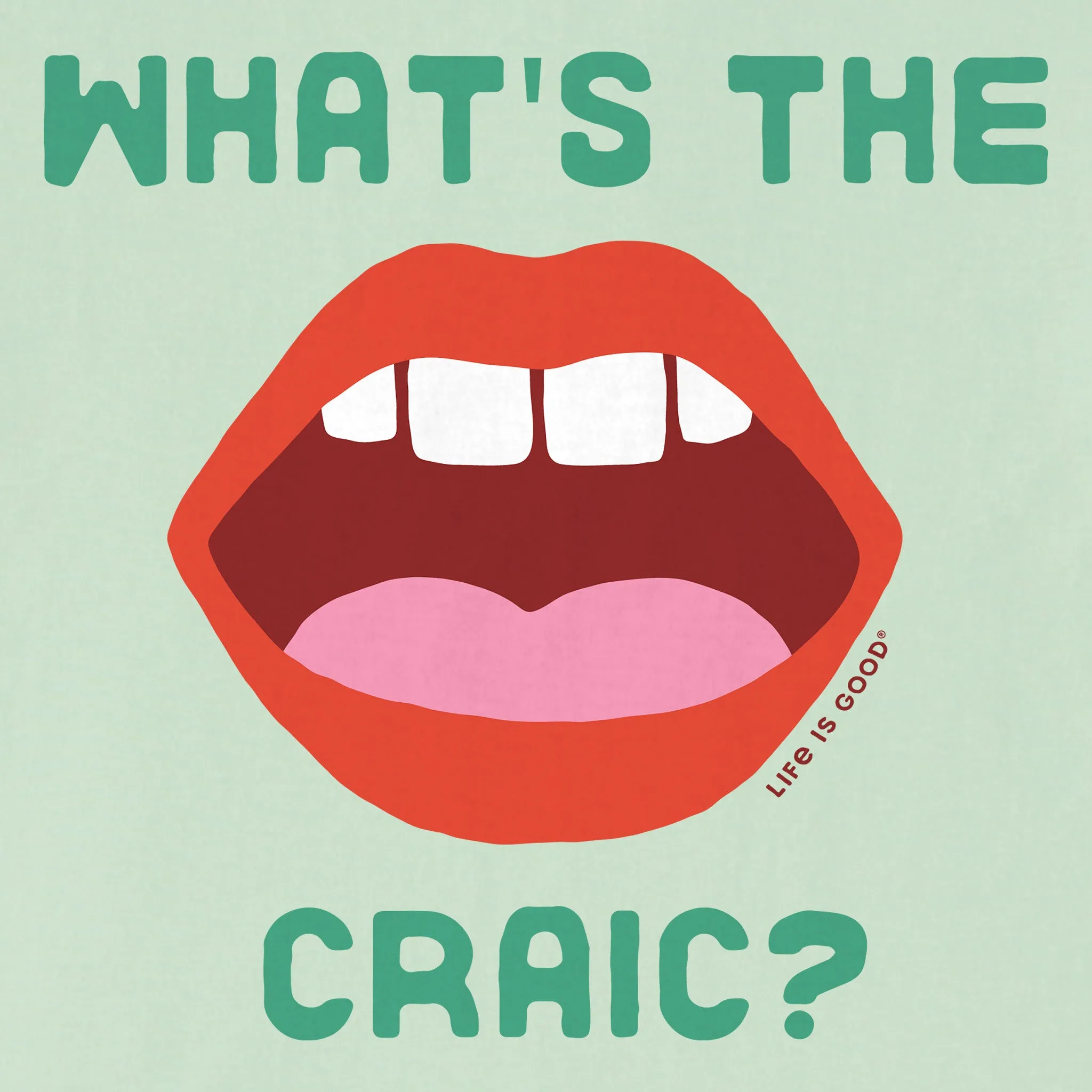 Women's What's the Craic? Short Sleeve Crusher Boxy Tee sold by Life is Good product image thumbnail 2