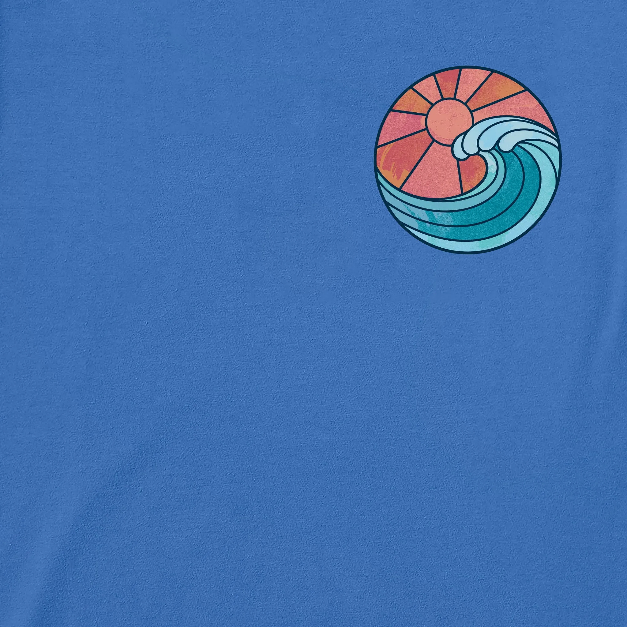 Women's Happiness Comes in Waves Tie Dye Short Sleeve Crusher Boxy Tee sold by Life is Good product image thumbnail 3