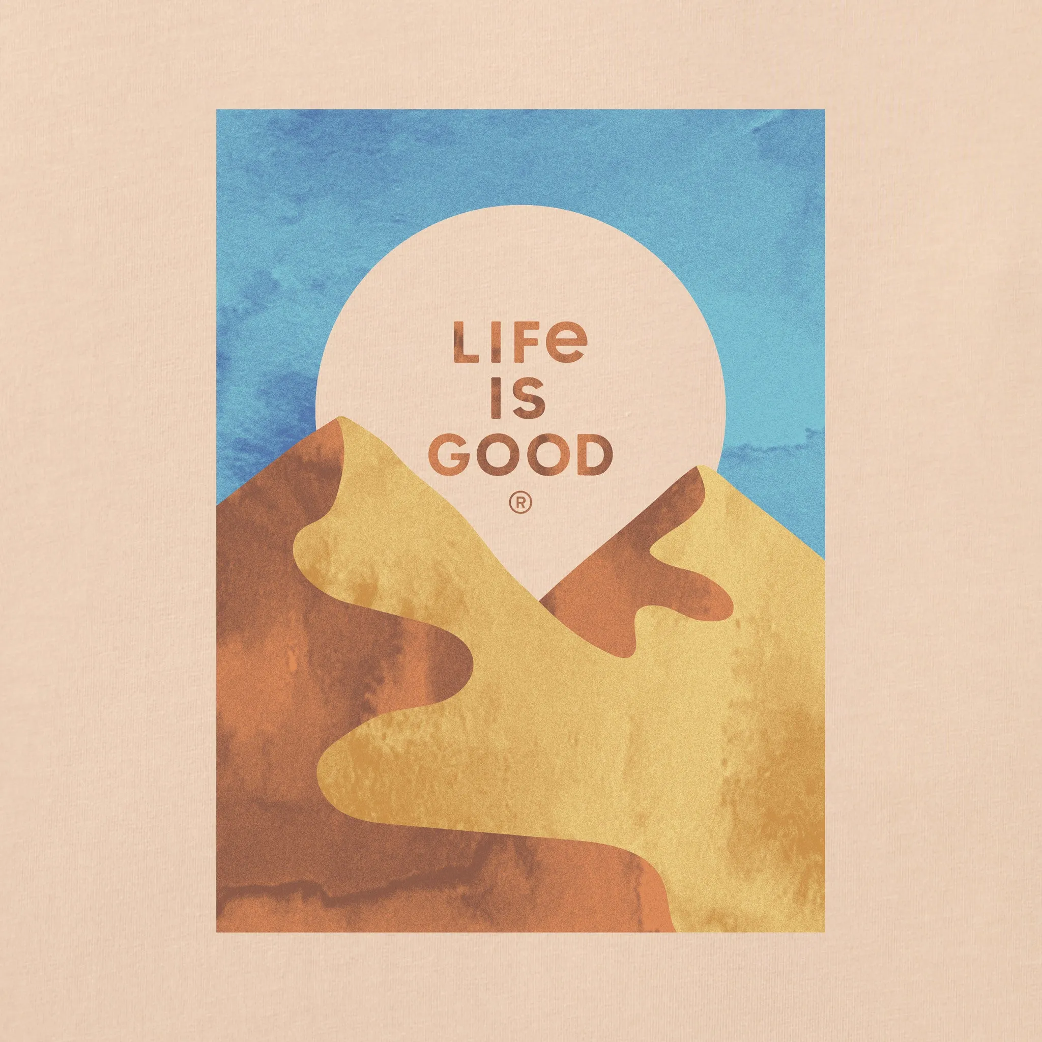 Men's Tie Dye Dunes Short Sleeve Crusher Tee sold by Life is Good product image thumbnail 2