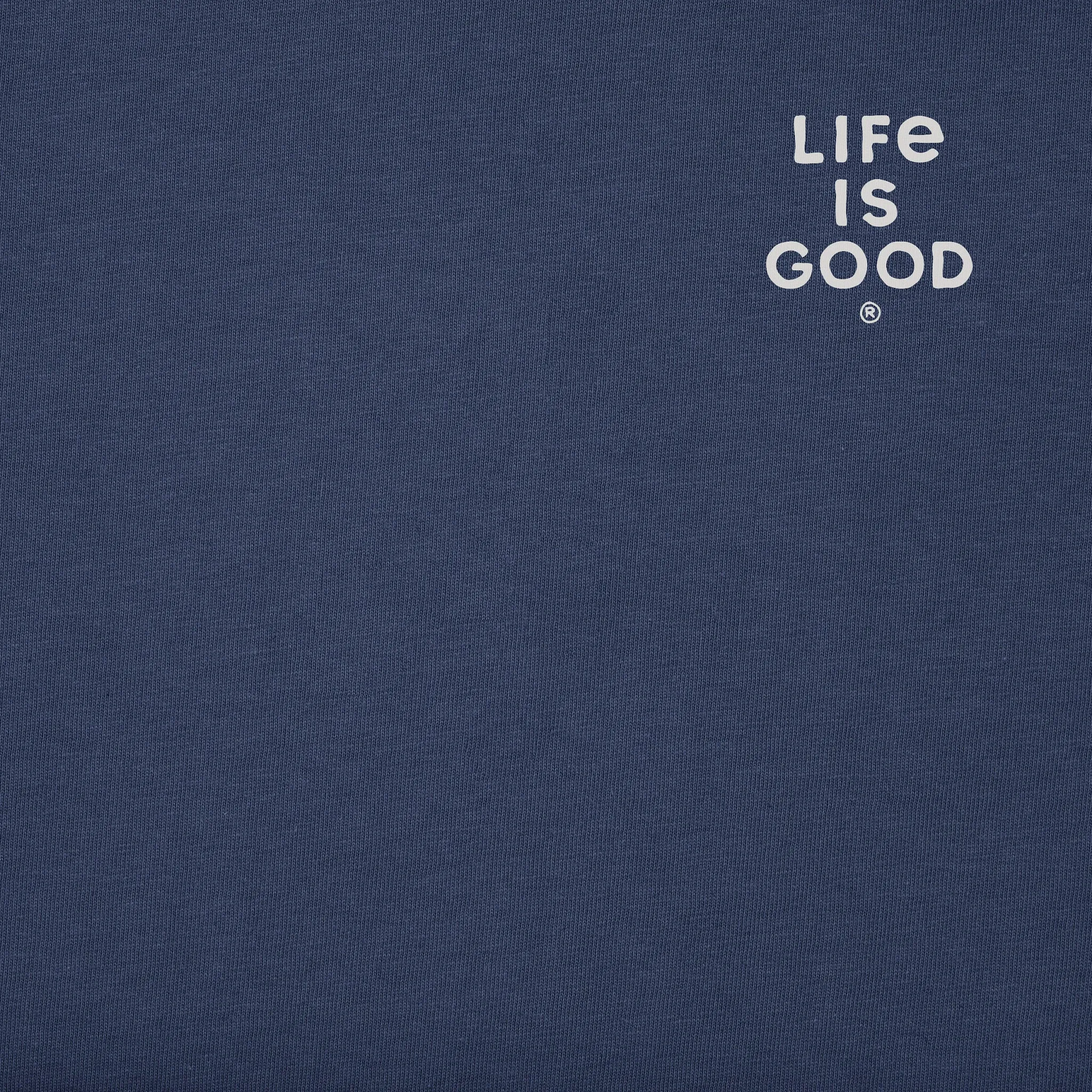 Men's Cloudy Sunset Tie Dye Short Sleeve Crusher Tee sold by Life is Good product image thumbnail 3