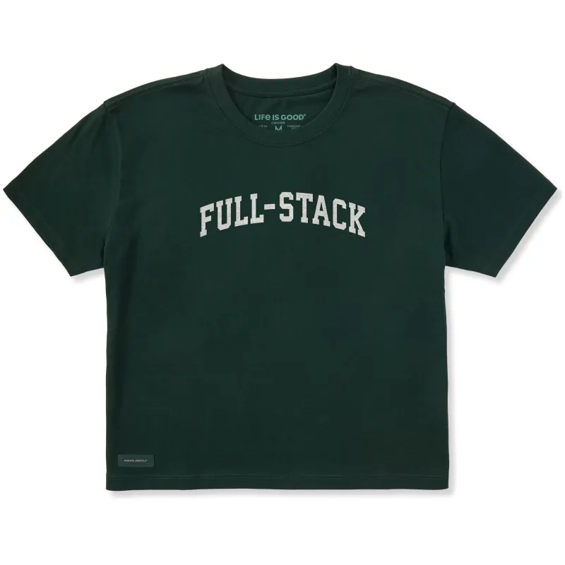 Women's Full-Stack Arch Short Sleeve Crusher Boxy Tee sold by Life is Good