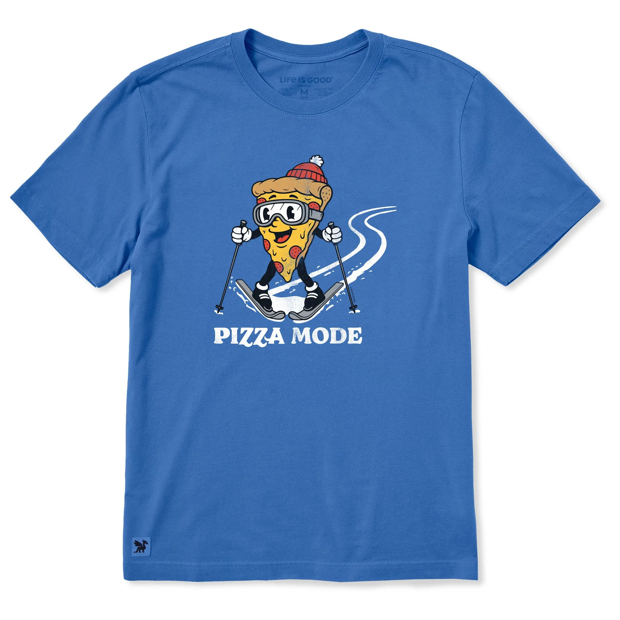 Men's Pizza Mode Short Sleeve Crusher Tee sold by Life is Good