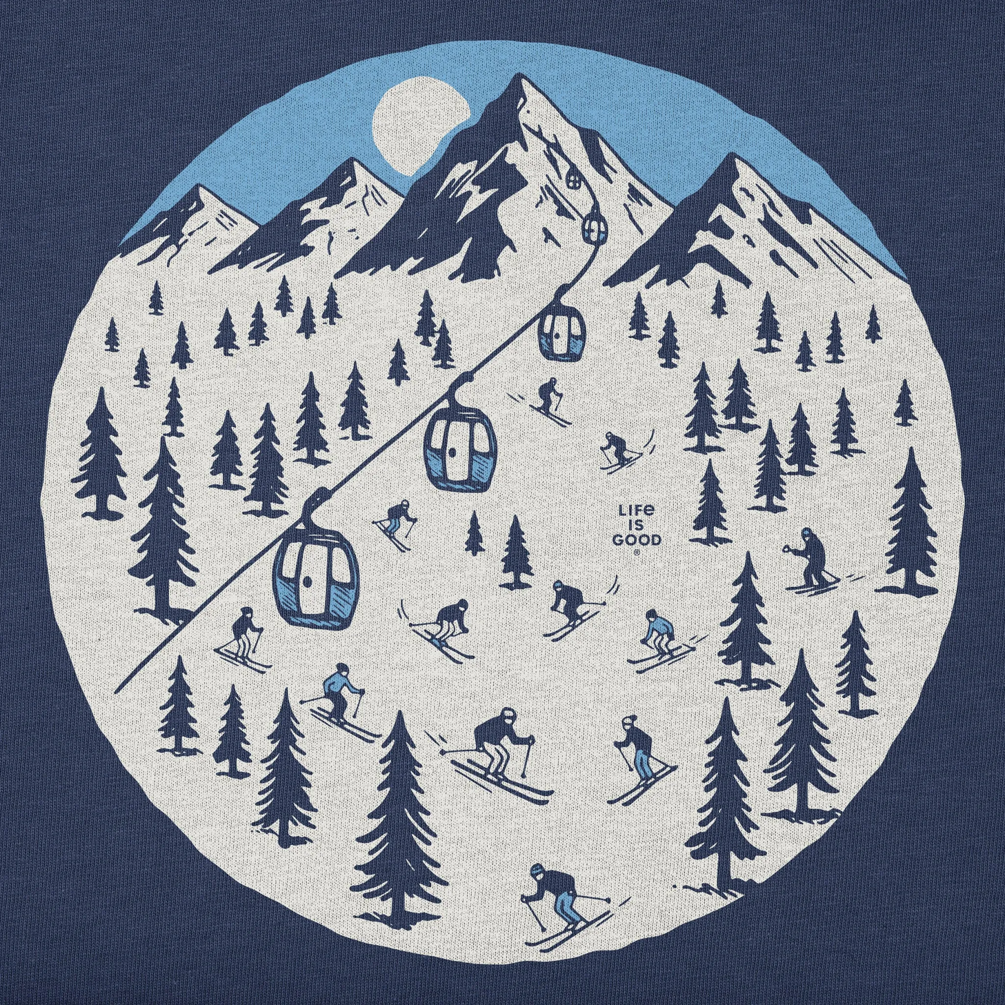 Women's Ski Mountain From Afar Long Sleeve Crusher Tee sold by Life is Good product image thumbnail 2