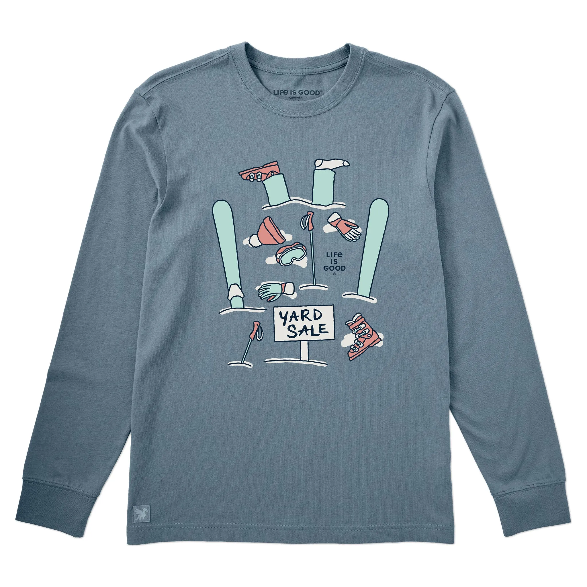 Men's Yard Sale Long Sleeve Crusher Tee sold by Life is Good