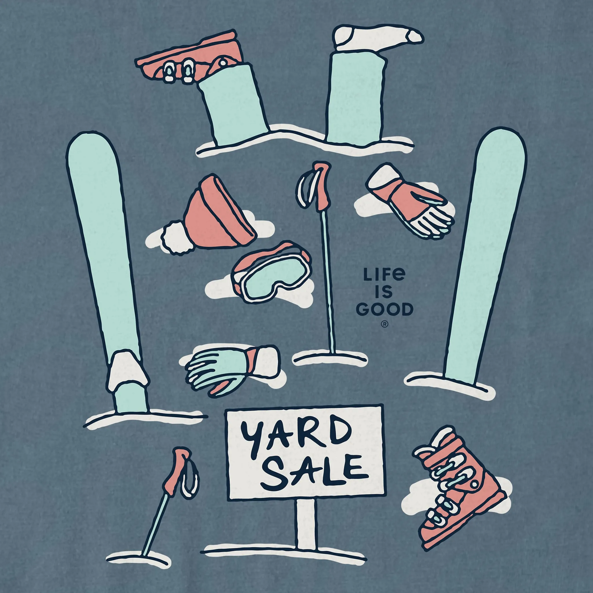 Men's Yard Sale Long Sleeve Crusher Tee sold by Life is Good product image thumbnail 2